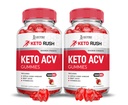 Laboratori giustificati (2 Pack Keto Rush Keto ACV Gummies Advanced Formula 1000MG Powder B12 Vegan Non GMO 120 Gummys