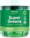 Nutricost Organic Super Greens (Unflavored) 20 Stickpacks - Senza glutine, Non-OGM