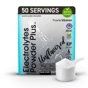 PolvereVitamin Electrolytes Powder Plus (50 Servings) Polvere elettrolitica non aromatizzata Keto, senza zucchero, sale himalayano rosa., 1000mg Potassium, 150mg Calcio, 150mg Magnesio, NO Stevia