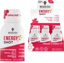 Ape e You Energy X Shot, 12 Pack, Ginseng coreano, Jelly reale, Propolis, Caffeina Free Energy Drink, Vitamina C, B3, B6, B12, Integratore di supporto immunitario, Antiossidanti, Sapore di melograno