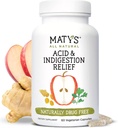 Matys Acid & Indigestion Relief Capsules, Sicuro Antacid Alternative per il Rifiuto di Acido Occasionale & Heartburn, Realizzato con Aceto di Sidro di Mele, Soy & Gluten Free Capsule Vegetariani, 60 Conte, 30 Serve