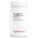 Supersmart - Pycnogenol 200mg al giorno (Patented & Highly Bio available) - Estratto di corteccia di pino marittimo francese | Non-GMO & Gluten Free - 60 capsule vegetariane