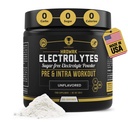 HRDWRK - Elettroliti Polvere Keto Hydration Sugar Free con Magnesio, Potassio e Sodio - 100 Serve | Boost Endurance e Ridurre Fatigue con Questo Integratore Elettroliti - Massima idratazione