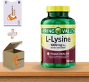 L-Lysine 1000 mg compresse • Supporto immunitario e salute della pelle • 100 conteggio per la Valle della Primavera + Adesivo di Vena (Pack of 1)