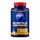 guariblend Neuro Plus Focus Booster - Advanced Brain Support Supplement con Vitamina B6, B12, Folate - Migliora la Memoria, Concentrazione, Mental Clarity & Cognitive Function – 120 Capsule