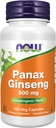 NOW Integratori Alimentari, Panax Ginseng (Root) 500 mg, Arbete adaptogenico*, 100 capsule di Veg