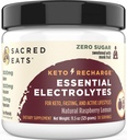 Keto Electrolyte Powder & Hydration Supplement | 1000mg Potassium & Sodium, 150mg Magnesium | No Sugar & Stevia, addolcito con Monk Fruit Only | Natural Raspberry Lemon (30 Servings)