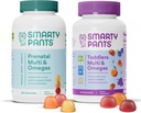 SmartyPants Prenatal e Toddler Multivitamin Gummies Bundle: Omega 3 Fish Oil (EPA/DHA), Biotin, Methylfolate, Vitamina D3, C, Vitamina B12, B6, A, K & Zinc per il supporto immunitario (30 giorni di alimentazione)