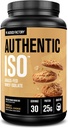 Fabbrica di Jacked Autentica ISO Grass Fed Whey Protein Isolate Powder - Basso Carb, Non OGM Muscle Building Protein w/No Fillers, Post Workout Recovery, Vanilla Oatmeal Cookie