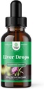 Supporto al fegato Latte Thistle Tincture - Latte Thistle Liquid Herbal Supplement con Astragalus Root for Liver Detox Cleanse and Repair - Liver Cleanse Detox Drops with Shiitake Maitake and Cordyceps