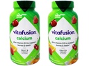 VitaFusion Calcium 500 mg Integratore alimentare Gummies Natural Fruit and Cream Flavors - 100 ct, Confezione da 2