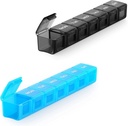 2 Pack Extra Large Pill Organizer, Sukuos Weekly Pill Box, Pill Case, Organizzatore di Medicina per Vitamine, Oli di Pesce o Integratori