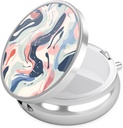 Nipichsha Pill Box, Piccolo Caso Pillola per il Purse & Pocket, Cute Travel Medicine Organizer, Portatile contenitore di medicina Holder per tenere vitamine, Medicina, Olio di pesce & Supplemento, A05-Art Style Pattern