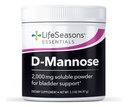 LifeSeasons D-Mannose Powder - Rilievo UTI ad azione rapida - Integratore di salute del tratto urinario - Supporta livelli sani di Microflora & Eases Bladder Discomfort - 45 Serve