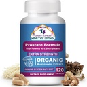 Integratori per il benessere della prostata per gli uomini, Estratto di funghi biologici certificati USDA, Forza extra 1.500 mg, Alta potenza 40% Beta-Glucani, Immune, Anti-invecchiamento, Antiossidanti, 120 capsule
