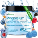 120 Conte Magnesio Glycinate Gummies 700mg, Masticabile Magnesio Gummies per Adulti & Bambini, Alta Assorbimento, Dormire, Relax & Focus Support, Non-GMO, Gluten-Free, Mixed Berry Flavor, 60 giorni di alimentazione