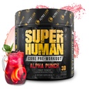 ALPHA LION Core Pre Workout Polvere con creatina per prestazioni, Beta Alanina per muscolo, L-citrullina per pompa & Tri-Source Caffeina per l'energia sostenibile (30 Serve, Fruit Punch Flavor)