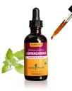 Gocce di estratto di Ashwagandha Organico certificate Pharm per il supporto tradizionale per l'energia e la vitalità, glicerite senza alcool, 2 Oz