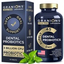Probiotici dentali per denti e gengive - Respirazione fresca Lactobacillus Salivarius Probiotico per le donne e gli uomini - Probiotici orali per bocca cattivo respiro Probiotico dentale per la salute della bocca - 45 Mint Tablet