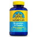 Natura's Life Bromelain & Papain | Proteolytic Enzymes for Digestive Support & Comfort | from Pineapple & Papaya | 250mg (250 CT)