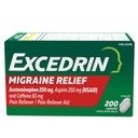 Excedrin Migraine Relief Caplets per alleviare i sintomi di emicrania - 200 Conte