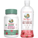 MaryRuth's Multivitamin Gummies for Women (Cherry & Raspberry) & Liquid Nighttime Multimineral (Cranberry) | Clean Label Project Verified® | Vegan, Non-GMO | Beauty, Bedtime, Salute complessiva
