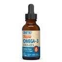 DEVA Vegan Omega-3 Liquid DHA - EPA, Non Pesce da alghe, Limone Flavor, 2 once