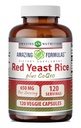 Stupefacente formula rosso lievito di riso 600 Mg Plus Co Q-10 50 Mg 120 capsule vegetariane
