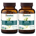 Himalaya Bacopa Monnieri Nootropic Herbal Supplement, Allerta Mentale, Supporti Calma, Memoria, Cognizione, USDA Organico, Non OGM, 750 mg, 60 Caplets Basati sulle piante, 2 Pack, 120 giorni di alimentazione