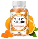 Probiotici prebiotici e gommoni postbiotici per donne uomini e bambini - Alta potenza 5 miliardi di CFU - Zucchero-Free & Gluten Free