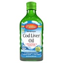 Carlson - Cod Liver Oil, 1100 mg Omega-3, Plus Vitamine A e D3, Wild Caught Norwegian Arctic Cod Liver Oil, Sostenibilmente Fonte Nordic Fish Oil Liquid, Green Apple, 250 mL (8.4 Fl Oz)