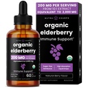 NutraChamps Black Elderberry Syrup, Potent 2000mg 10:1 Estratto di Sambucus Elderberry Syrup Antiossidante, Gocce Aroma di bacche, Liquid Elderberry Extract Sugar-Free 2oz, Supporto immunitario