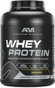 Stupefacente polvere di proteine del siero del muscolo 100% * Formula avanzata con l'isolato di proteine del siero di siero come ingrediente primario insieme con il concentrato di proteine del siero di latte ultra filtrato (Banana, 5 Lb)