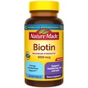 Natura Made Massima Forza Biotina 5000 mcg Softgels, Biotina Capelli e Unghie Vitamine Integratore alimentare, 120 Conte