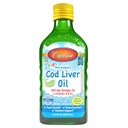 Carlson - Olio di fegato di cod del bambino, 550 mg Omega-3s, Vitamine A & D3, Norvegese selvatico, Limone, 250 mL