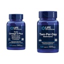 Estensione della vita Super Omega-3 Plus EPA/DHA Fish Oil, Sesamo Lignans & Two-Per-Day ad alta potenza Multi-Vitamin & Supplemento minerale