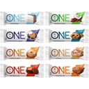 ONE Protein Bars, Sampler Variety Pack, Gluten Free con 20g Protein e 1g Sugar, Pantry Staples, 2.12 oz (8 Conte)