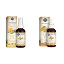 Giardino della vita Organico Vegan Vitamina D3 1000 IU Liquid Spray con Vitamina C e Omega, Immune e Skin Health Support