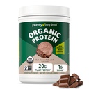 Polvere vegetale puramente ispirata per gli uomini e le donne, cioccolato ricco Decadente (16 Serve) - Vegan & Organic - 20g di Pea Protein Powder per Smoothies & Shakes - Dairy-Free, & Gluten-Free