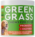 PAWFECTCHEW Dog Pee Grass Helper - Trattamento dell'erba per l'urina del cane - Neutralizzatore dell'urina del cane per le macchie di bruciato dell'erba - Riparazione del prato della pee del cane con probiotici - Made in USA - 120 Chews