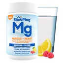 Polvere di Magnesio SlowMag®, Magnesio + Calcio Supplemento Bevo Mix, Raspberry Limone Flavor, Supporta il rilassamento del muscolo e la salute del cuore, 4oz