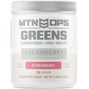 MTN OPS Eva Shockey Signature Series Super Greens Organic Super Foods Polvere, Fragola, 30 Serve, Fragola, 4.4 Ounce