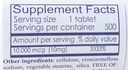 Biotina sana 10.000 mcg (500 compresse) per la crescita dei capelli, pelle, unghie forti, biotina 10mg