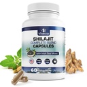 Pure Himalayan Shilajit per uomini e donne - 10.000mg Shilajit Ashwagandha Supplementi + Irish Sea Moss, Tongkat Ali, PQ & More - 60 capsule