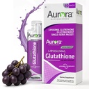 Aurora Nutrascience Mega-Liposomal Liquid Glutathione, Immune & Antiossidante Gut Health Support Supplement, 750 mg per Serve, Non OGM, Senza Zucchero, 10 Single Serve Packets