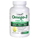EffiHealth Omega-3 Fish Oil - Triple Strength 2500mg Fish Oil, 1200mg EPA, 600mg DHA - Supporta la salute del cuore, la salute del cervello e il supporto immunitario – Limone Flavor, Burpless Fish Oil