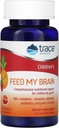 Trace Minerals Alimentazione per bambini Il mio cervello - Integratore di supporto per bambini - Multivitaminico per il supporto di messa a fuoco con enzimi, vitamine e minerali - Frutta Punch Flavor, 60 Wafers masticabili (30 Serve)