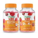 Bikini Lifeable + Vitamina D3 + Vitamina K2 Bambini, Gummies Bundle - Grande degustazione, Supplemento di vitamina, Senza glutine, OGM libero, pancia masticabile