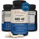 Probiotici per donne e uomini: Formula completa, 45 miliardi di CFU, 11 Strains, Dairy Free - w/Prebiotics and Probiotics - Promuove Immune & Gut Health - 30 Caps vegetariani