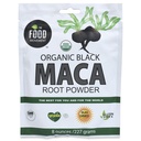 Il Movimento Alimentare Co. Nero Maca 8 oz Polvere cruda - Organico, Non OGM, Vegan, Gluten Free- Nero Maca Root Supplemento per il benessere del corpo intero